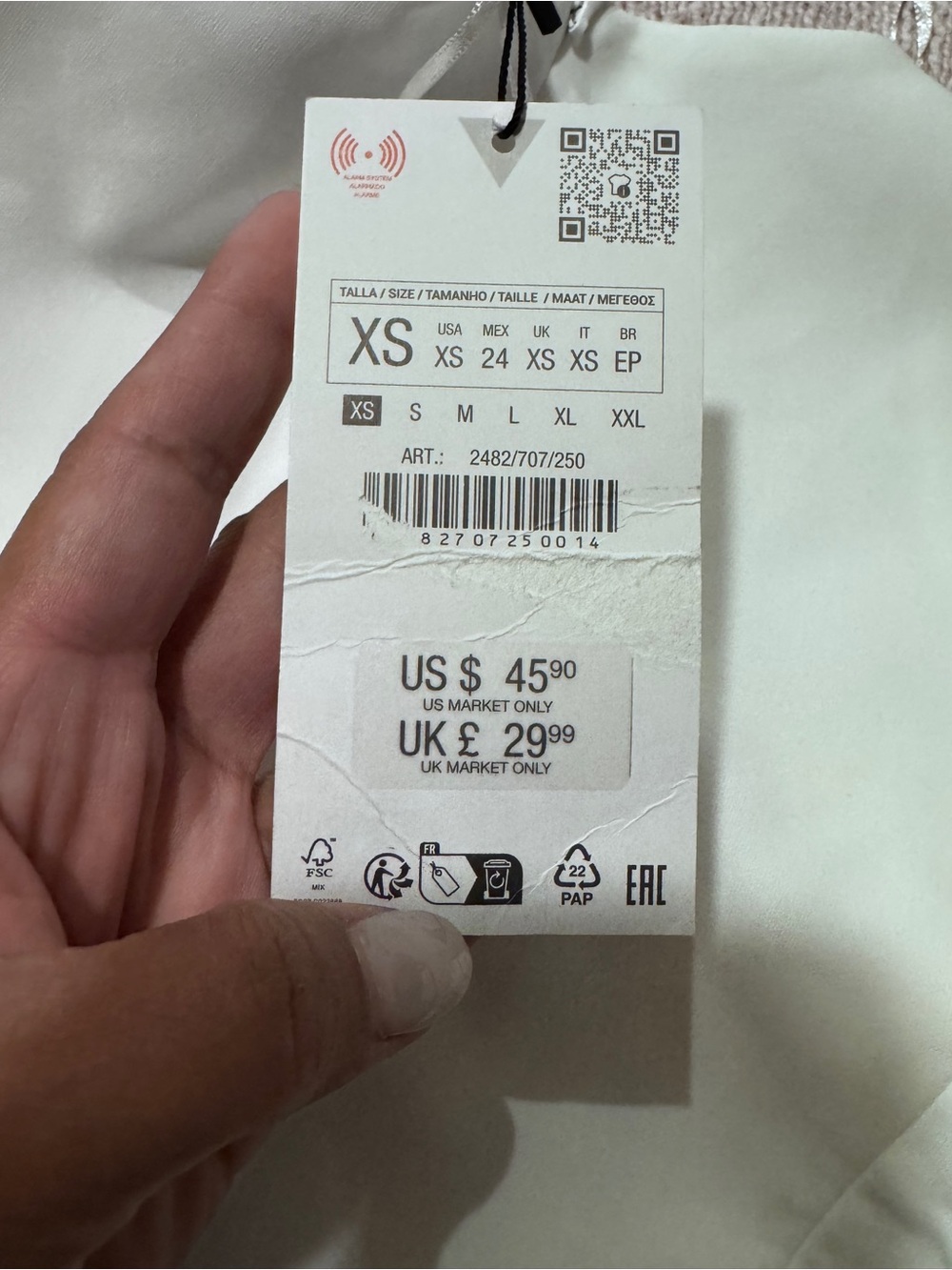 Zara White Fitted Dress – New With Tags 🤍 - Picture 6 of 6